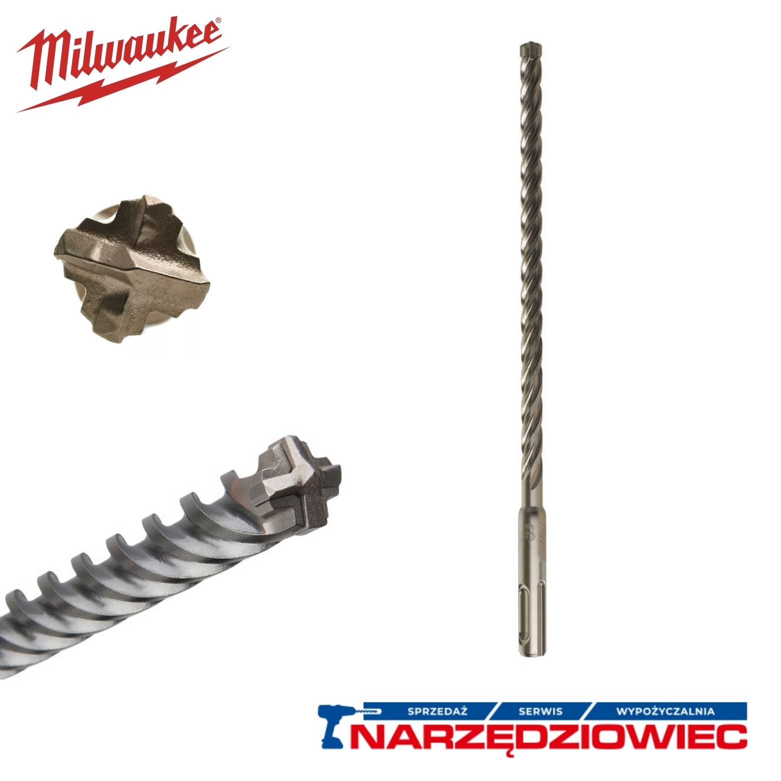 MILWAUKEE WIERTŁO MX4 SDS-PLUS 8/150/215MM