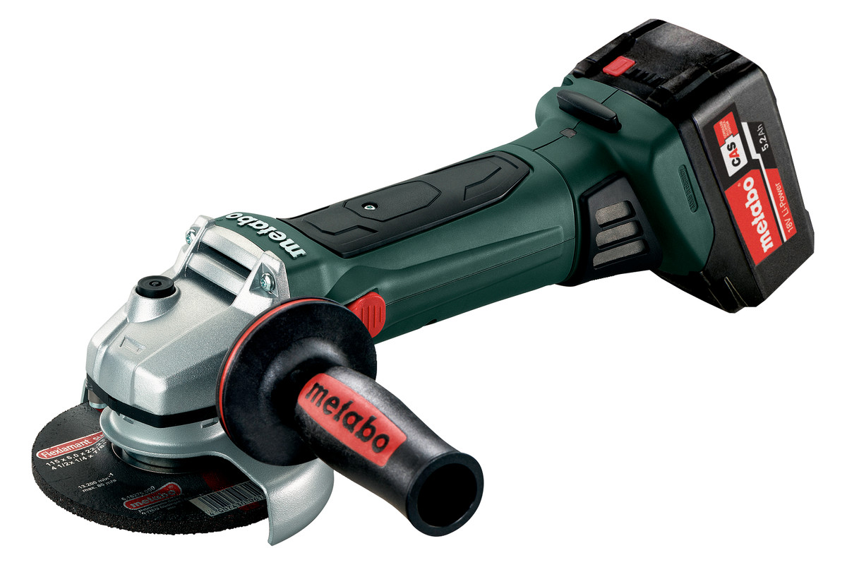 METABO W 18 LTX 125 + ASC55 + 2X5,2LION