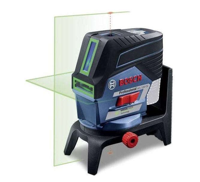 BOSCH GCL 2-50CG + RM 2 + uchwyt sufitowy + pokrowiec + tarcza celownicza (bez akumulatora)